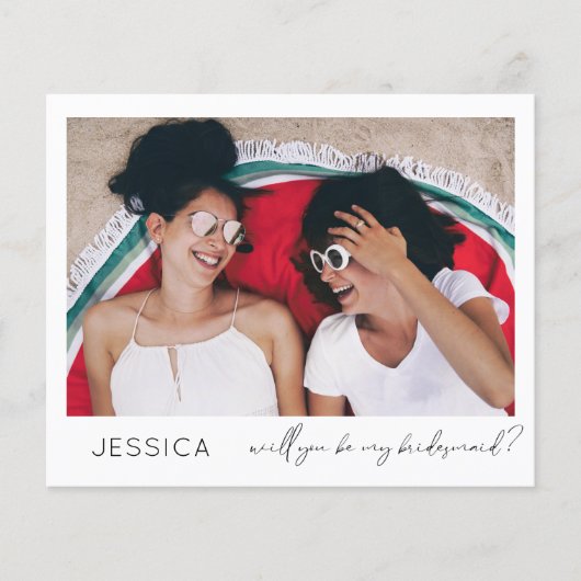 Budget Bruidsmeisje Klein Voorstel Calligrafie (Voorkant)