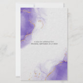 Budget Bruiloft Amethyst Abstract Gemarmerde Lucht (Achterkant)