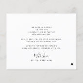 Budget bruiloft bedankt fototypografie flyer (Achterkant)