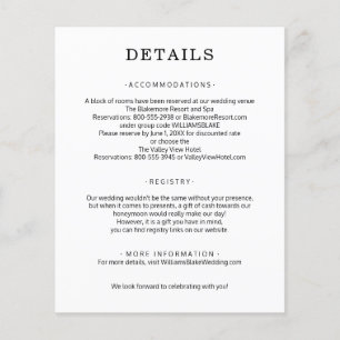 Budget Bruiloft Details Bijlage Flyer
