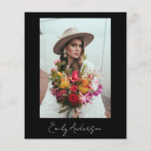 Budget Bruiloft Feest Handgeschreven Script Minima Flyer (Achterkant)