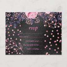 Budget Bruiloft Metaalglans Roségoud Roze Bloemen