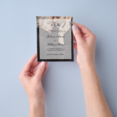 Budget Bruiloft Save the Date | Foto met Overlay Flyer (Hand)