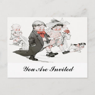 budget bruiloft uitnodiging briefkaart