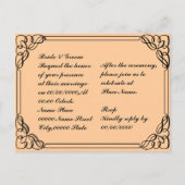 budget bruiloft uitnodiging briefkaart (Achterkant)