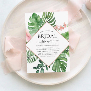 Budget Bruiloftsfeest Tropische Palm Geometrisch