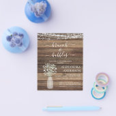 Budget Brunch & Bubble Bridal Shower Invitation Fl Flyer (Enkel)
