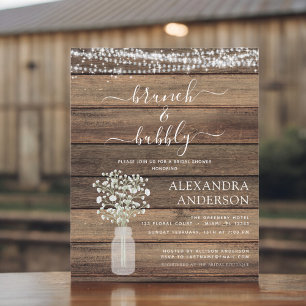 Budget Brunch & Bubble Bridal Shower Uitnodiging