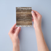 Budget Brunch & Bubble Rustic Farmhouse Flyer (Hand)