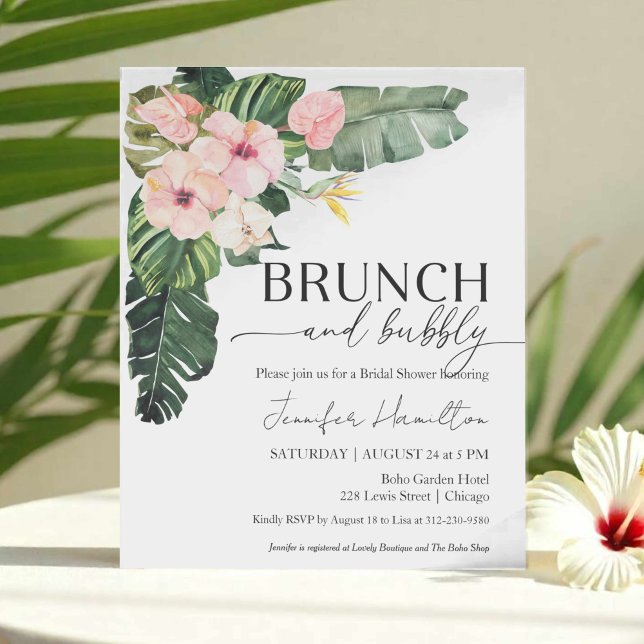 Budget Brunch en Bubbly Bridal Shower Uitnodiging (Creator heeft geüpload)