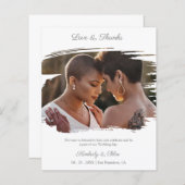 Budget Brushstroke Effect LGBT Wedding Photo  (Voorkant / Achterkant)