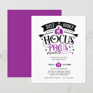 BUDGET Bunch van Hocus Pocus Halloween Bash