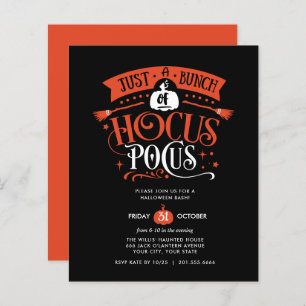 BUDGET Bunch van Hocus Pocus Halloween Bash