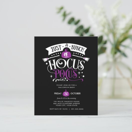 BUDGET Bunch van Hocus Pocus Halloween Bash (Staand voorkant)