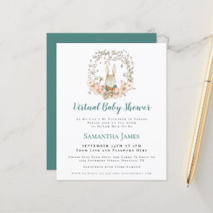 Budget Bunny  Boy Virtual Baby shower