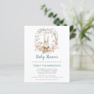 Budget  Bunny Powder Blue Baby shower