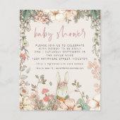 Budget Bunny Script Meisje Baby Shower (Voorkant)