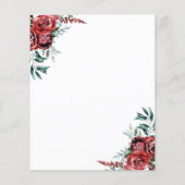 Budget Burgundy Floral Baptism (Achterkant)