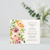 Budget Burgundy Floral Rustic Wedding (Staand voorkant)