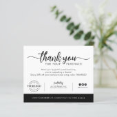 Budget Business Company Logo Hartelijk dank voor a (Staand voorkant)