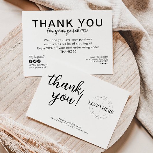 Budget Business Logo Company Bedankt voor aankoop