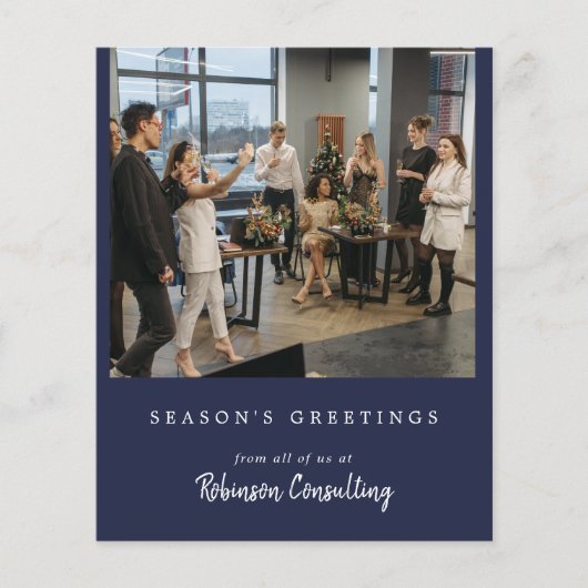 Budget Business Logo Kerst Modern Team Foto (Voorkant)