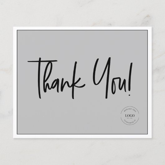 Budget Business Logo Social QR Code Dank u Flyer (Voorkant)