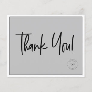 Budget Business Logo Social QR Code Dank u Flyer