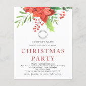 Budget Business Poinsettia Logo kerst (Voorkant)