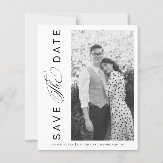 Budget BW Weddenschap Foto Wimshical Script (Voorkant)