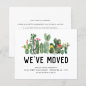 Budget Cactus We hebben de 'Home Moving Announceme (Voorkant / Achterkant)