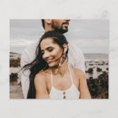 Budget Calligraphie Mariage Merci 2 Carte photo (Dos)