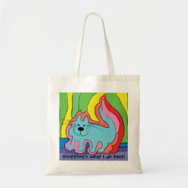 Budget Canvas tas "Cat-toon"