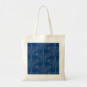 Budget Canvas tas, Donkerblauw, Goud-effectpatroon Tote Bag