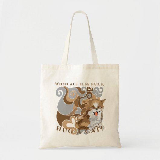 Budget Canvas tas Hug a cat FURRY Kitten (Voorkant)