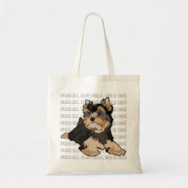 Budget Canvas tas "Hug a dog" Terrier