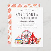 Budget Carnival Circus Festival Party Kind Birthda (Voorkant / Achterkant)