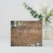 BUDGET Carte de Mariage à l'Aquarelle Eucalyptus S (Debout devant)