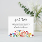 BUDGET Carte de remerciements funéraire | Fleur sa (Debout devant)