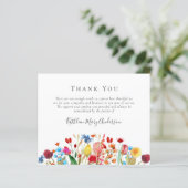 BUDGET Carte de remerciements funéraire | FLEUR SA (Debout devant)