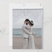 BUDGET Carte de remerciements photo Pampas Mariage (Dos)