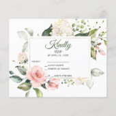 Budget - Carte RSVP. (Dos)