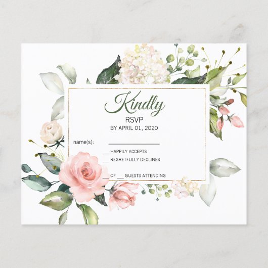 Budget - Carte RSVP. (Dos)