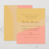Budget Cartes Bio Pastel Baby shower Invitation (Devant / Derrière)