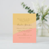 Budget Cartes Bio Pastel Baby shower Invitation (Debout devant)