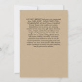 Budget CATHOLIQUE MARIAGE chrétien INVITATIONS ver (Dos)