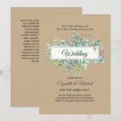 Budget CATHOLIQUE MARIAGE chrétien INVITATIONS ver (Devant / Derrière)