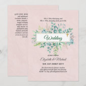 Budget CATHOLIQUE MARIAGE chrétien INVITATIONS ver (Devant / Derrière)