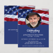 Budget Celebration Of Life USA Drapeau Carte Patri (Devant / Derrière)