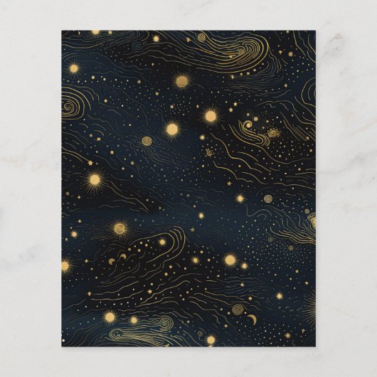 Budget Celestial Crescent Moon Gouden Bruiloft (Achterkant)